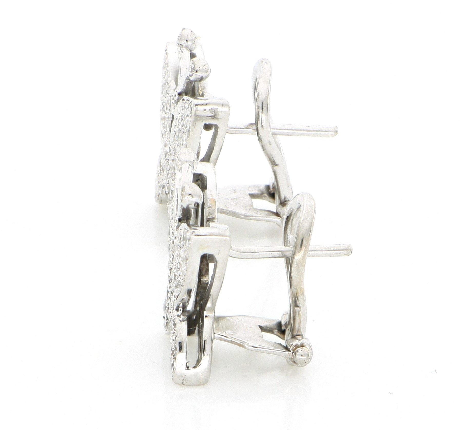 1,60 ct deimantų auskarai "Drugeliai" – 18 karatų baltasis auksas - Image 4