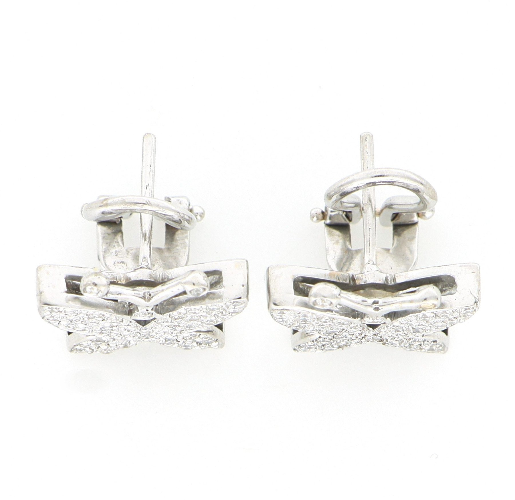 1,60 ct deimantų auskarai "Drugeliai" – 18 karatų baltasis auksas - Image 6