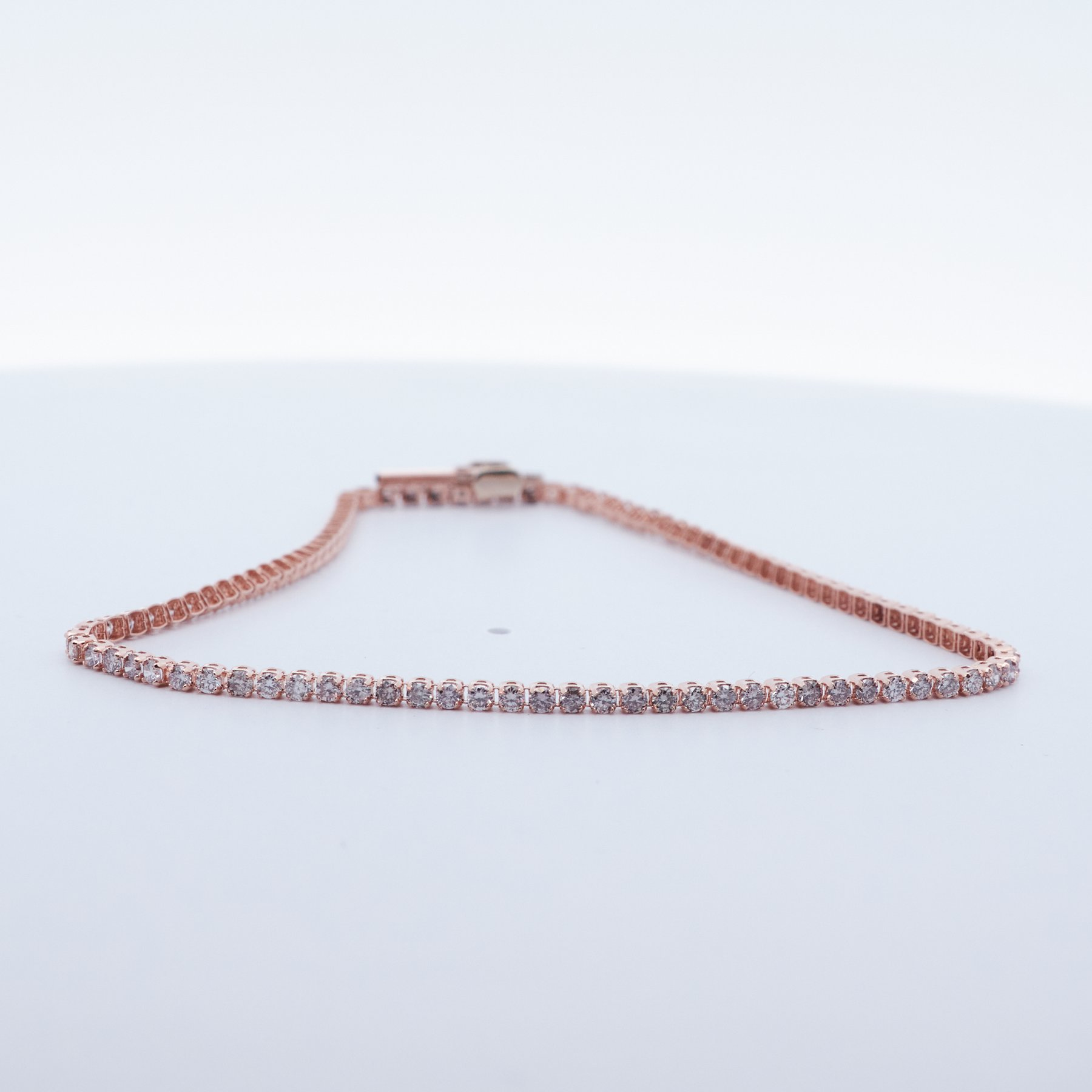 18 kt auksinė „Tennis“ apyrankė su 1,55 ct natūraliais deimantais - Image 7