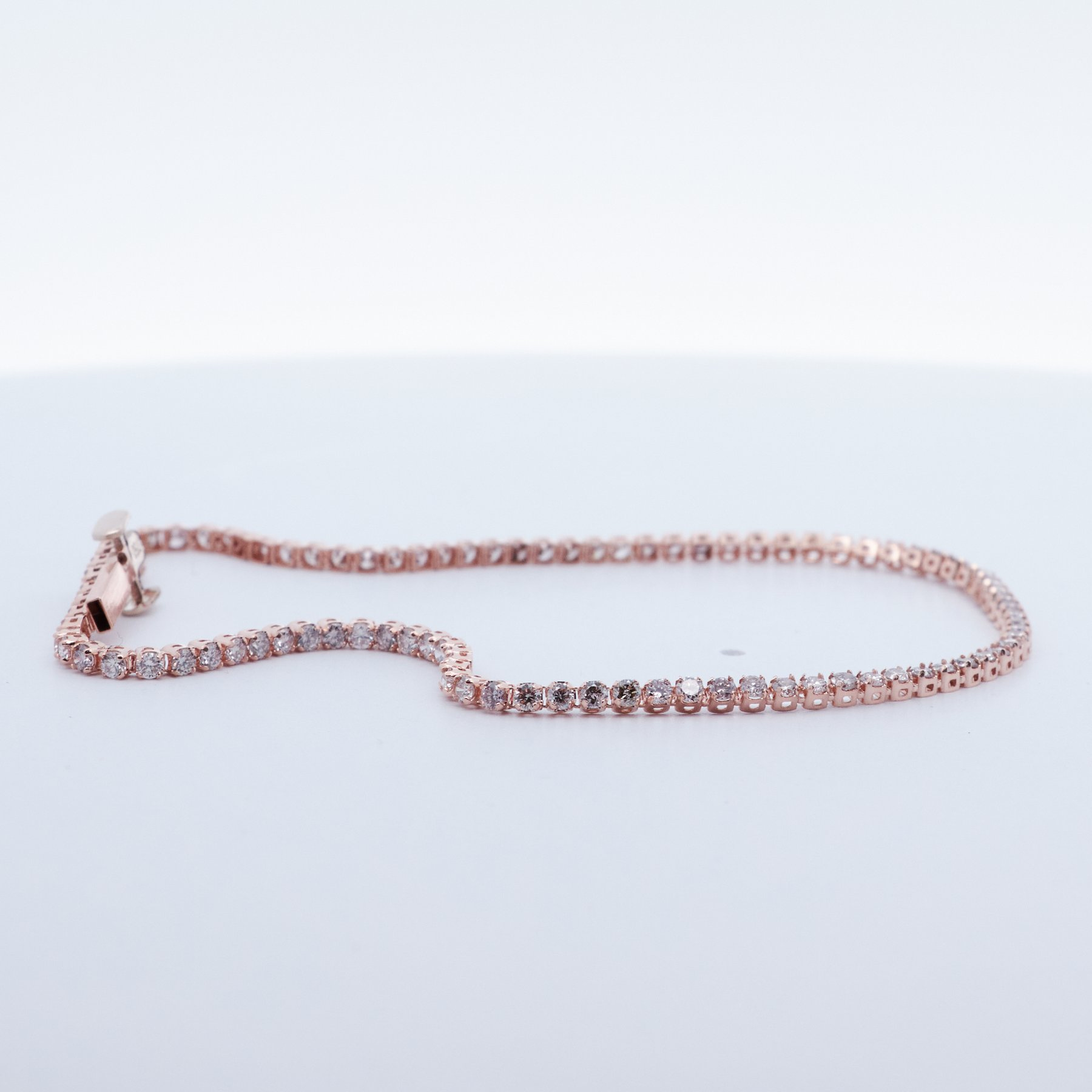 18 kt auksinė „Tennis“ apyrankė su 1,55 ct natūraliais deimantais - Image 5