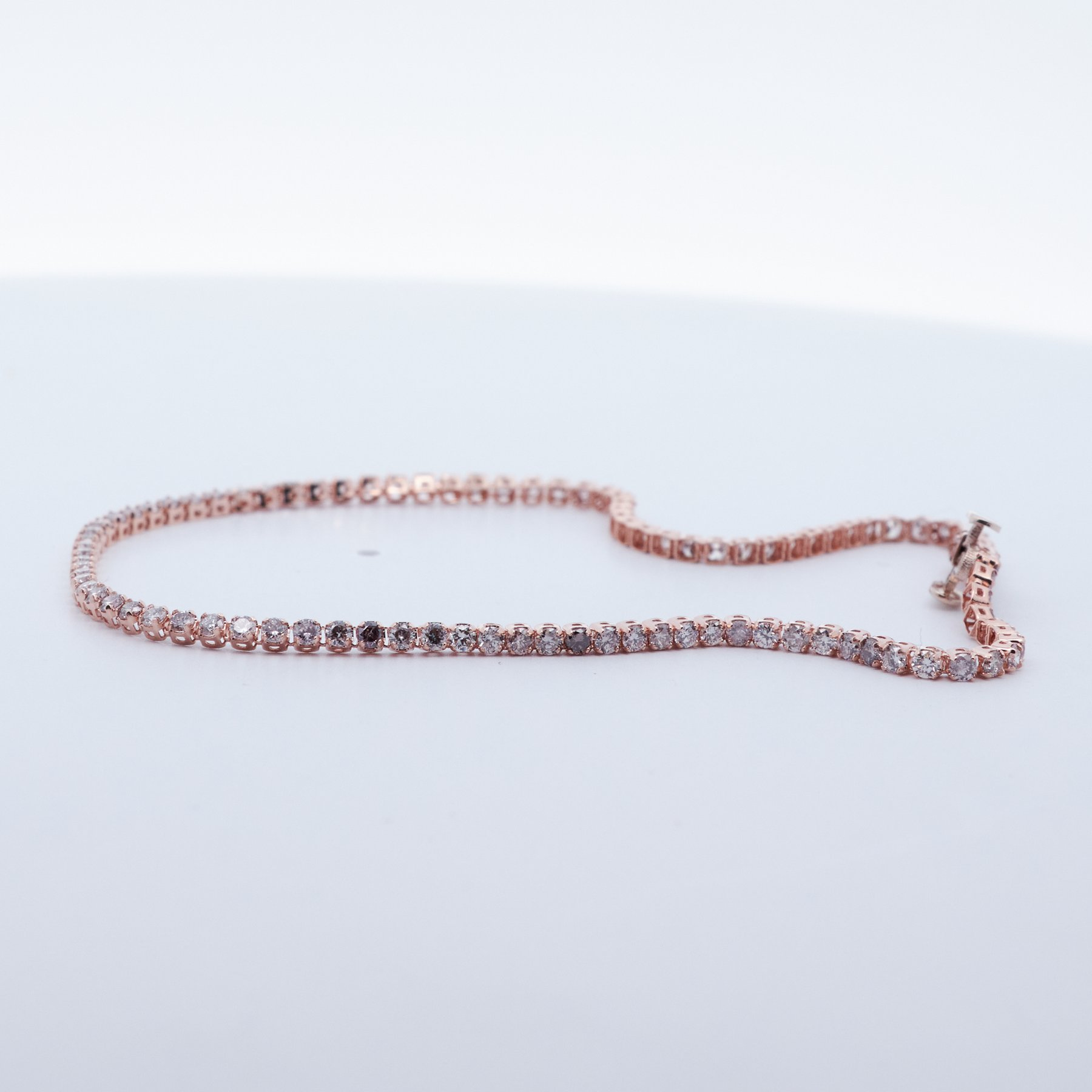 18 kt auksinė „Tennis“ apyrankė su 1,55 ct natūraliais deimantais - Image 3