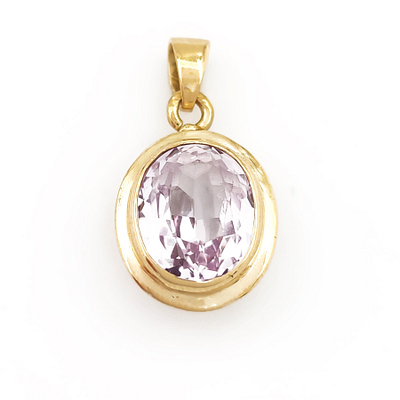 Elegantiškas 18 karatų geltonojo aukso pakabukas, puoštas 3.35 ct natūraliu turmalinu