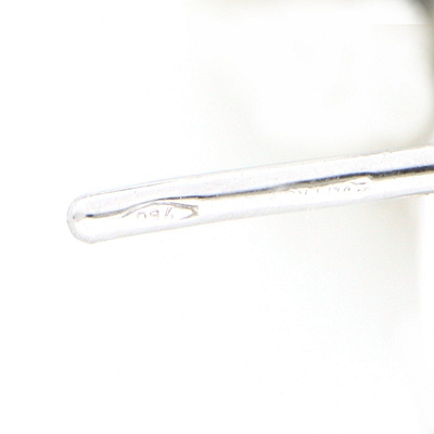 Prabangūs 18 karatų baltojo aukso rankų darbo auskarai su deimantais — Deimora papuošalai