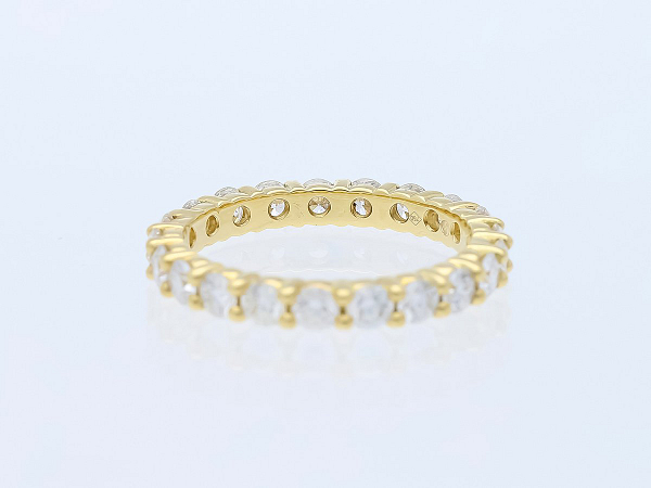 Prabangus 18 kt. geltono aukso žiedas su 1.58 ct natūraliais deimantais - Image 6