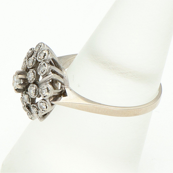 18 kt. Baltasis auksas - Žiedas - 0.25 ct Deimantas - Image 5