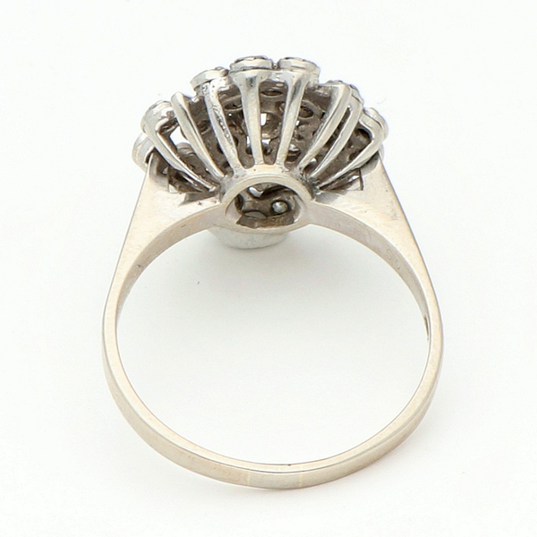 18 kt. Baltasis auksas - Žiedas - 0.25 ct Deimantas - Image 3