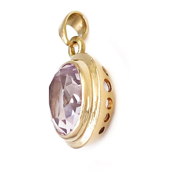 Elegantiškas 18 karatų geltonojo aukso pakabukas, puoštas 3.35 ct natūraliu turmalinu - Image 6