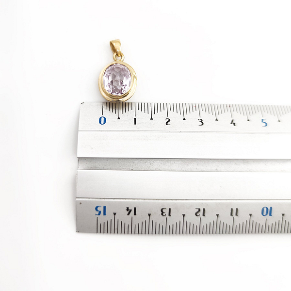 Elegantiškas 18 karatų geltonojo aukso pakabukas, puoštas 3.35 ct natūraliu turmalinu - Image 3