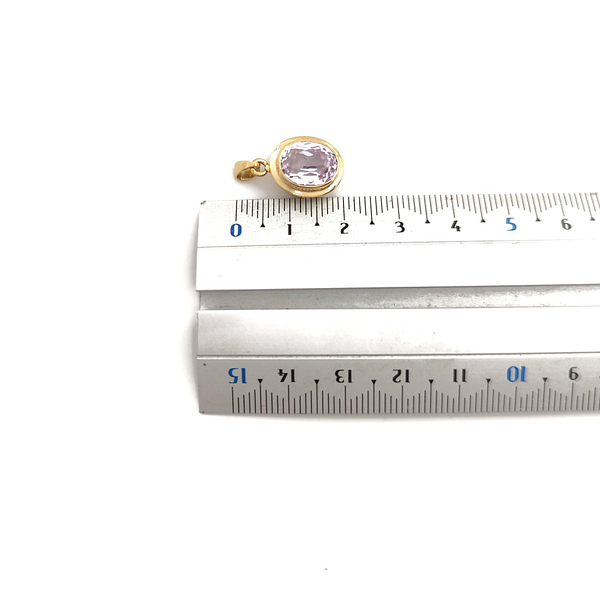 Elegantiškas 18 karatų geltonojo aukso pakabukas, puoštas 3.35 ct natūraliu turmalinu - Image 2