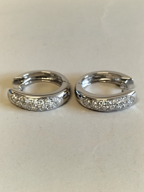 18 kt. Baltojo aukso Auskarai su 0.66 ct Deimantais - Image 6